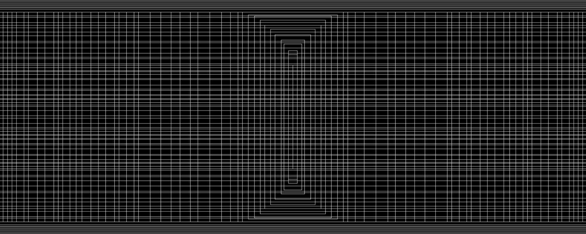 abstrakt geometriskt mönster med isolerade form rutor cell i perspektiv vektor