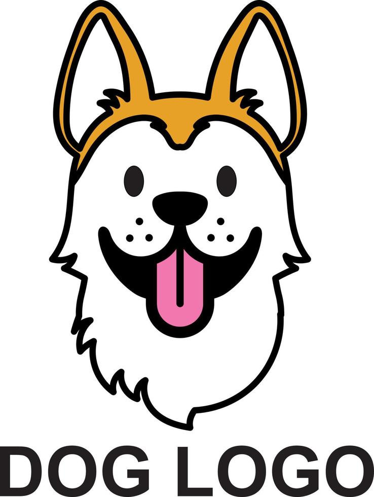 hund logotyp formgivningsmall vektor illustration