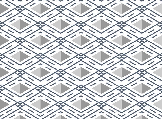 Abstrakt blå rand linje mönster kvadratisk geometrisk bakgrund. vektor