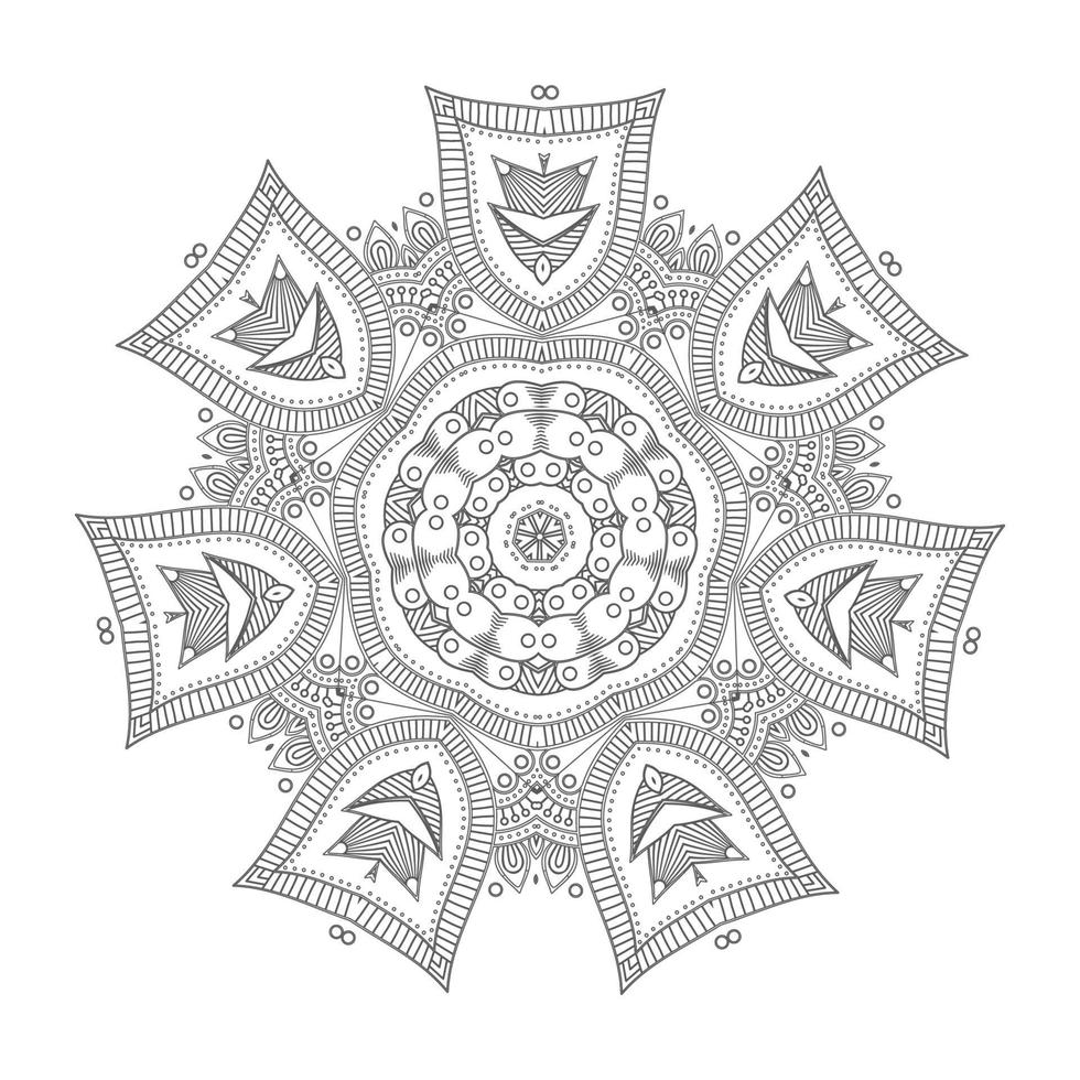 schöner Mandala-Vektor für Design vektor