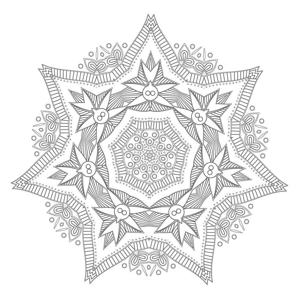 schöner Mandala-Vektor für Design vektor