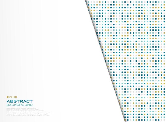 Abstrakt vektor ny tech kvadrat mönster design med vit bakgrund. illustration vektor eps10