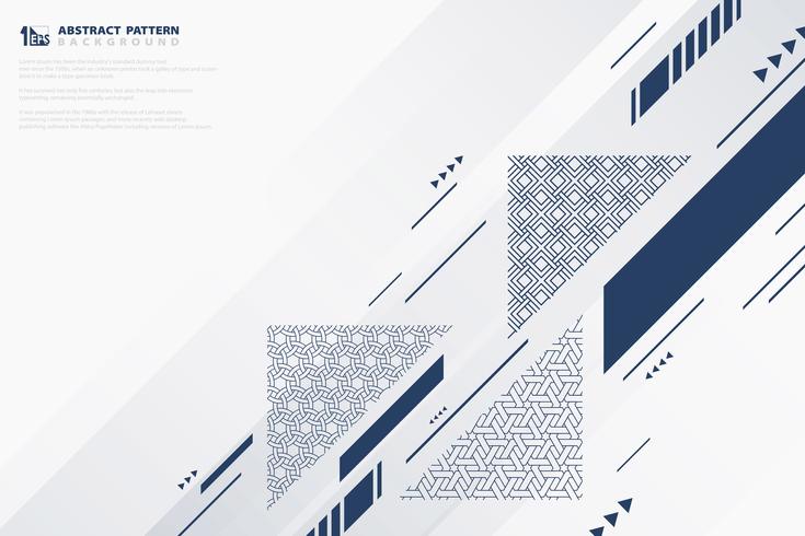 Abstrakt mönster design av blå omslag geometrisk stil vektor bakgrund. illustration vektor eps10