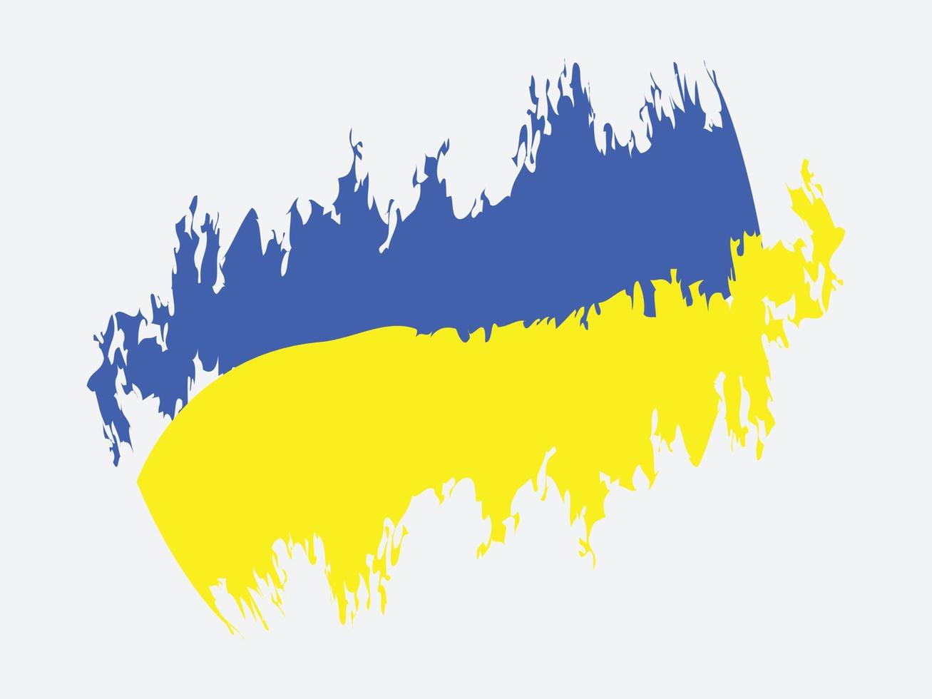 Ukraine-Flagge. unterstützung ukraine zeichen. Symbol mit den Farben der ukrainischen Flagge. krieg in der ukraine konzept vektor