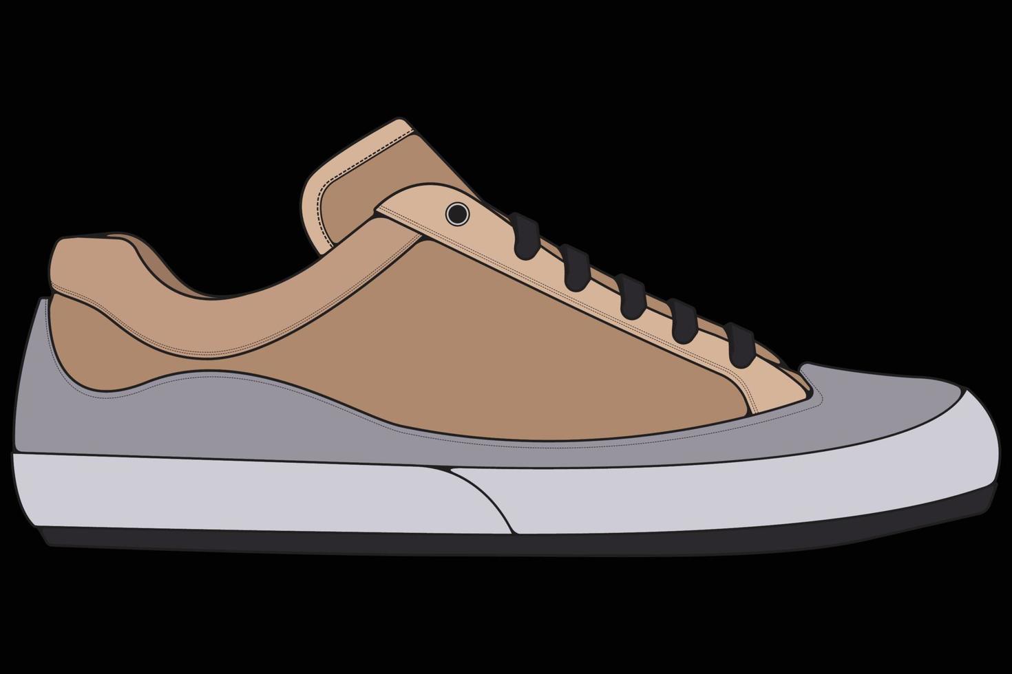 vektor sneakers skor för träning, löparsko vektorillustration. sportskor färg full.