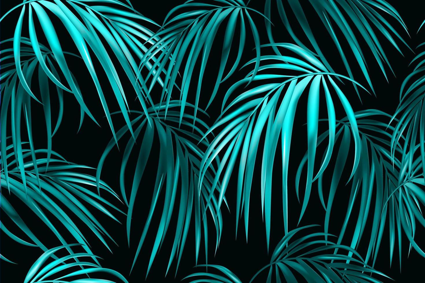 djungel lila neon tropiska blad seamless pattern.summer exotiska botaniska bladverk.fluorescerande vektorer färger.