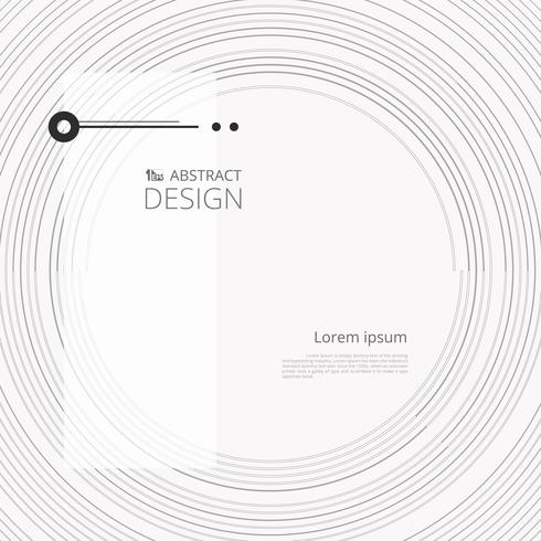 Abstrakt cirkel modern enkel linje med utrymme för textning. vektor