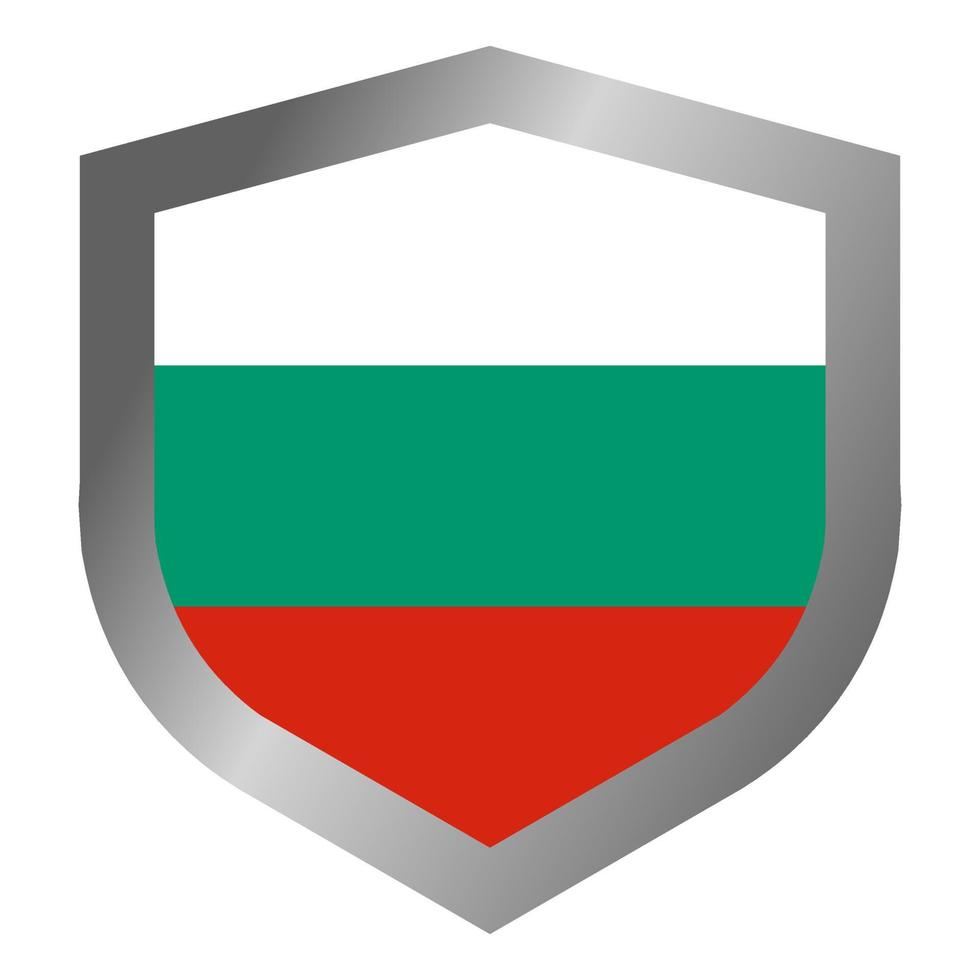 bulgariska flaggskölden vektor