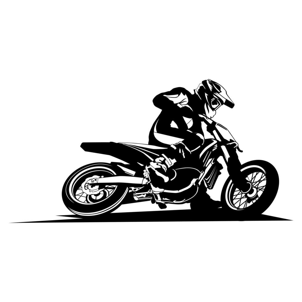 Superbike-Konzeptdesign-Logo-Symbolvektor vektor