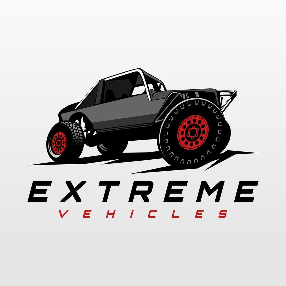 Logo-Design-Ikonenvektor für extreme Fahrzeuge vektor