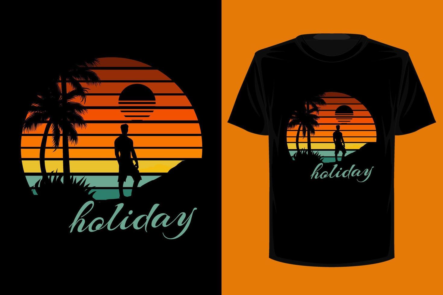 semester retro vintage t-shirt design vektor