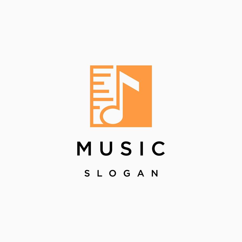 musik logotyp ikon formgivningsmall vektor