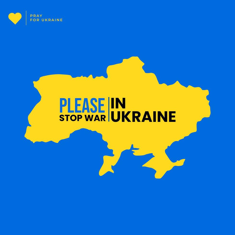 ukraine krieg typografie social media post vektor