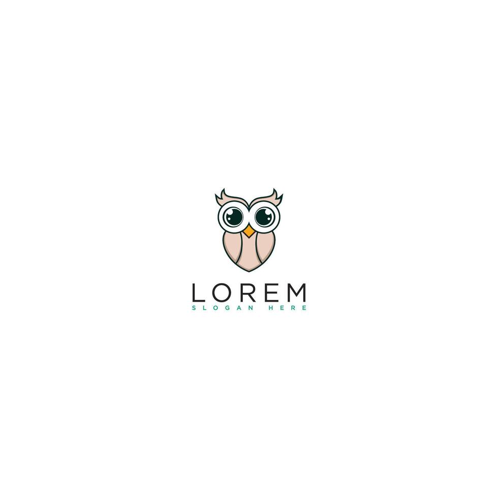 Eulen-Logo-Design vektor