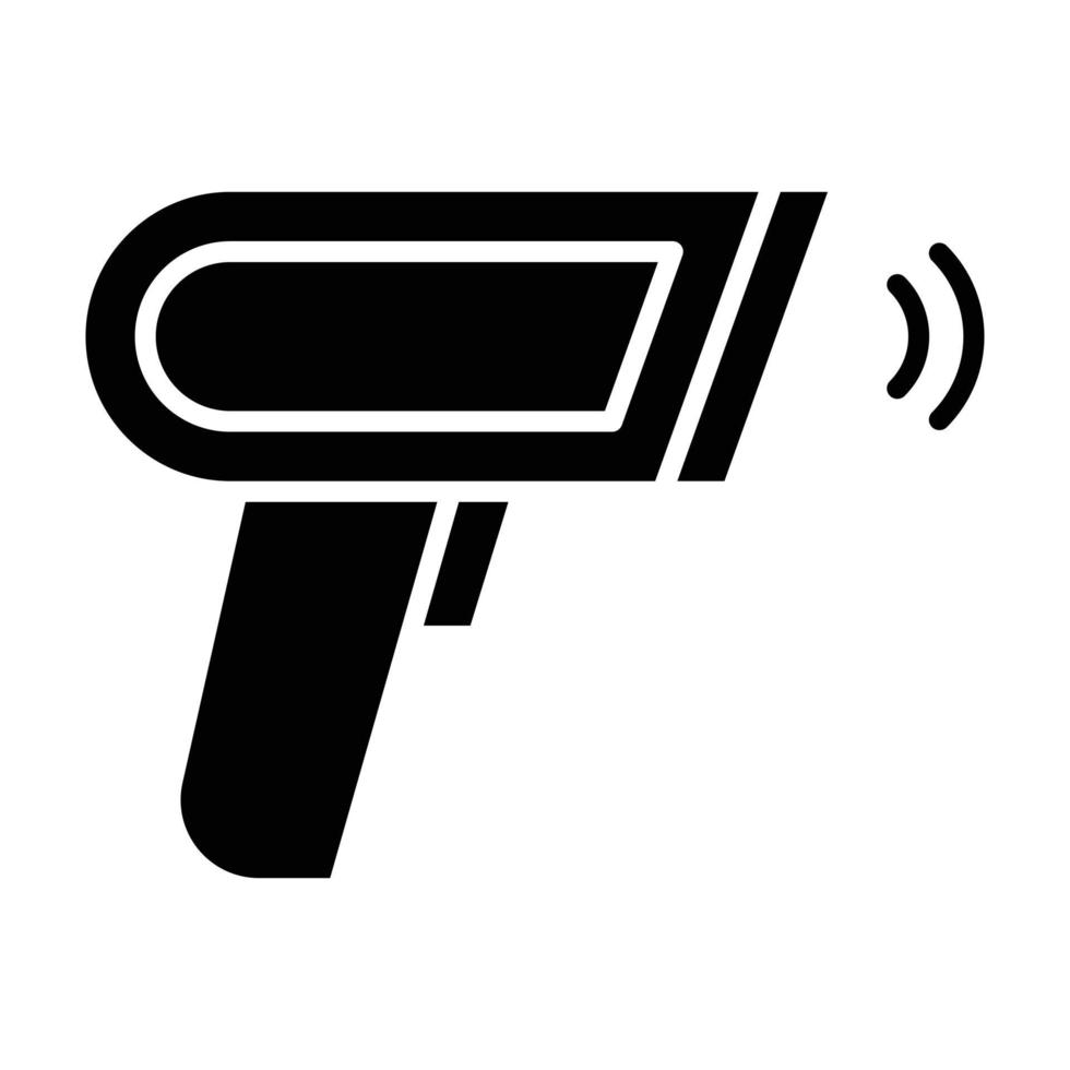 Glyphen-Symbol für Barcode-Scanner vektor
