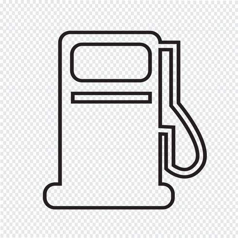 Zapfsäule-Symbol, Tankstelle-Symbol vektor