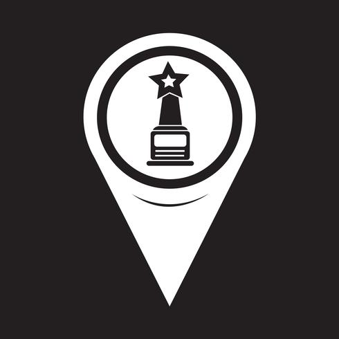 Map Pointer Star Award-Symbol vektor