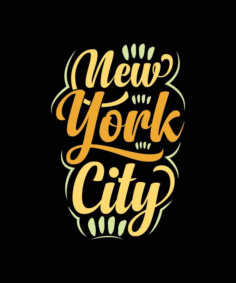 New York City-Typografie-T-Shirt-Design vektor