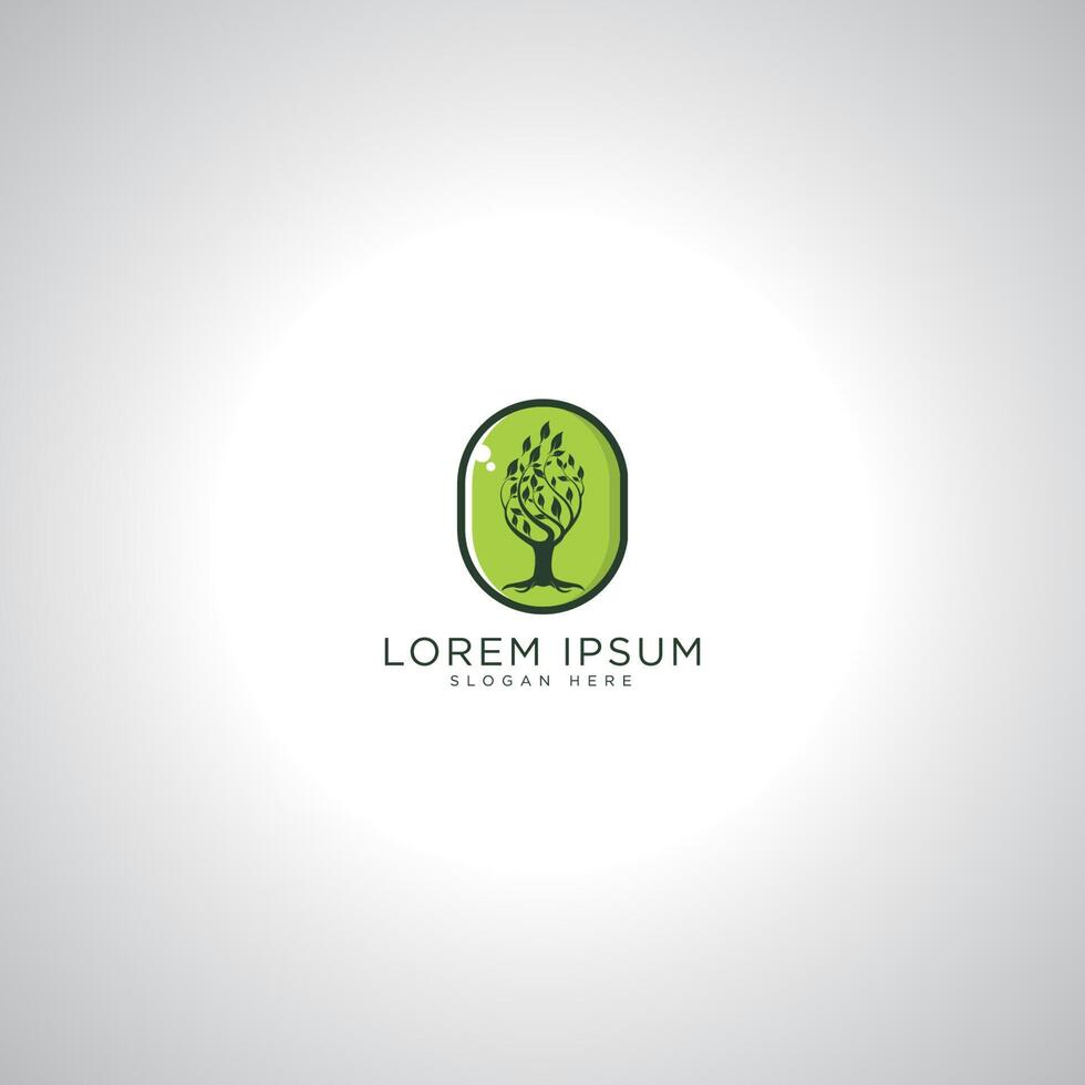 Baum-Logo-Design vektor