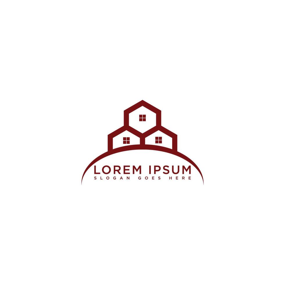 Immobilien-Logo-Design vektor