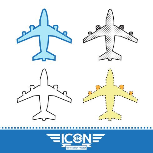 Plane Icon symbol tecken vektor