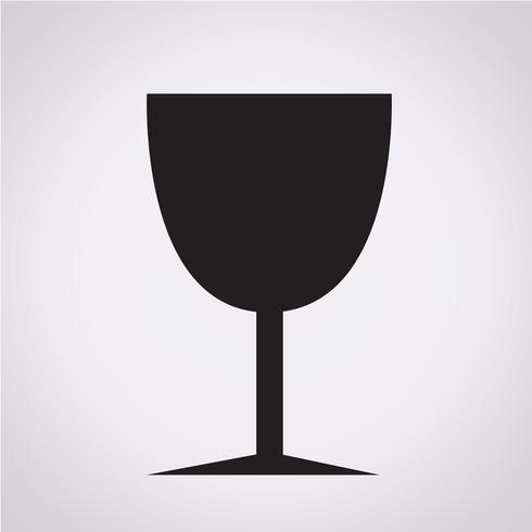 Glas trinken Symbol vektor