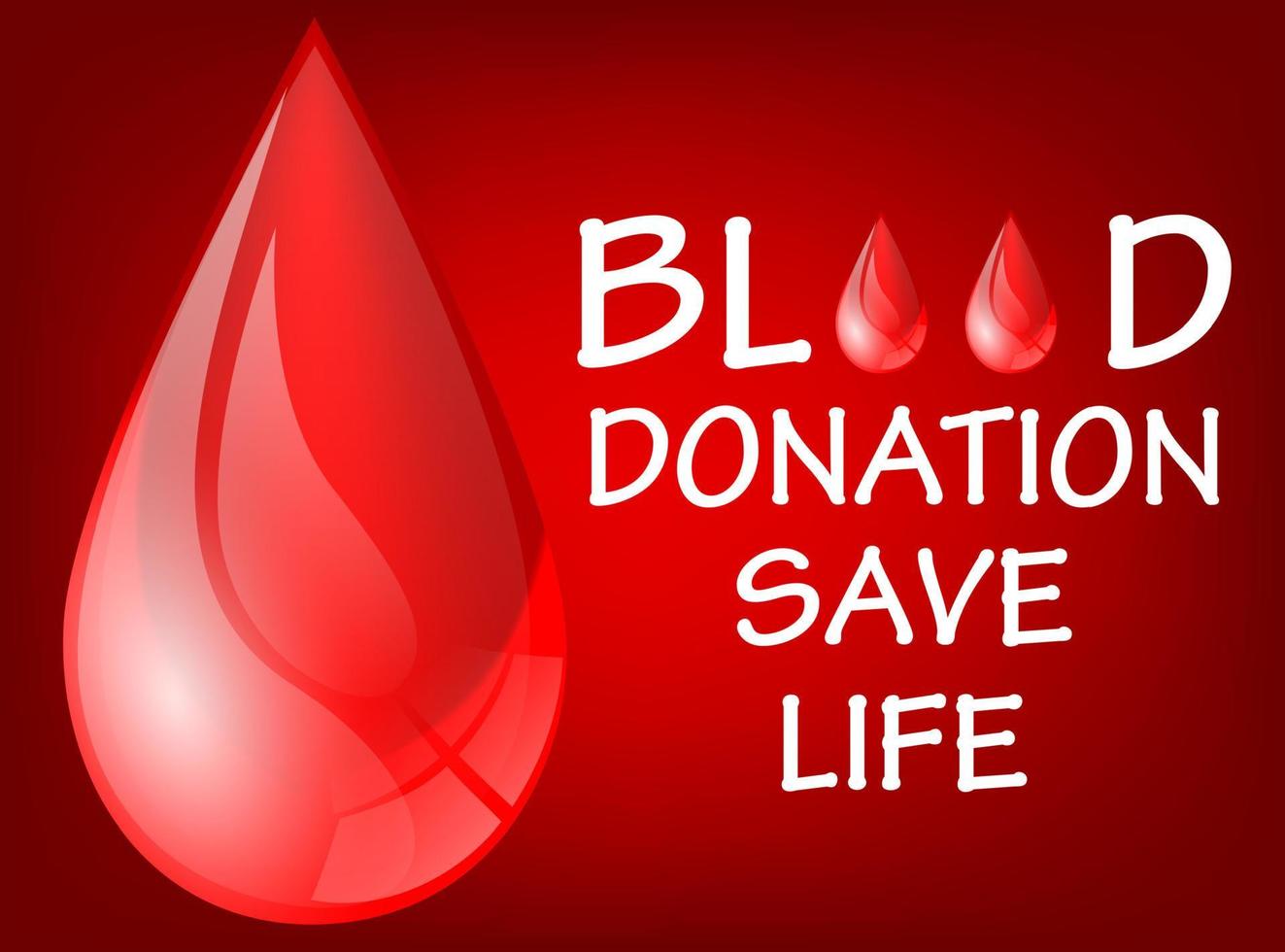 världens blodgivning rädda liv dag vektor