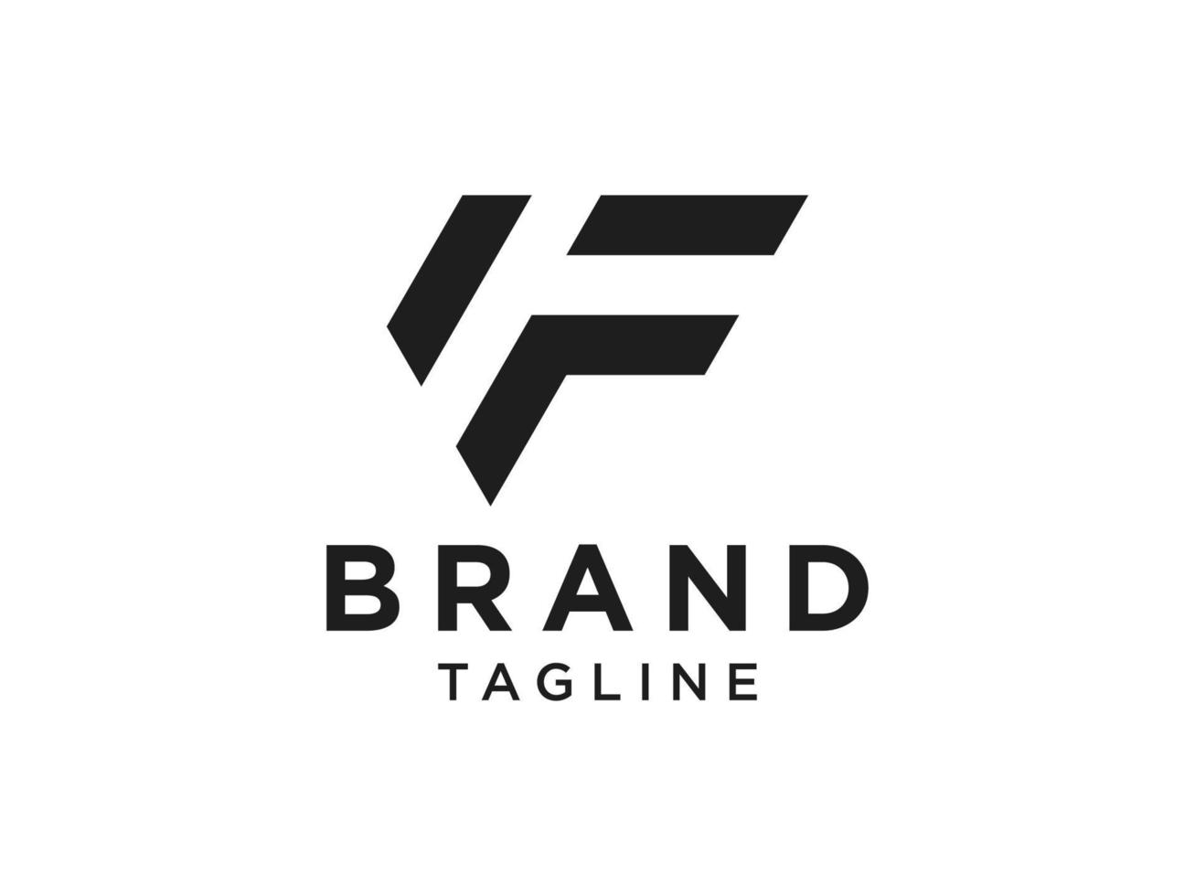 abstrakter Anfangsbuchstabe f-Logo-Stil isoliert auf weißem Hintergrund. flaches Vektor-Logo-Design-Vorlagenelement. vektor