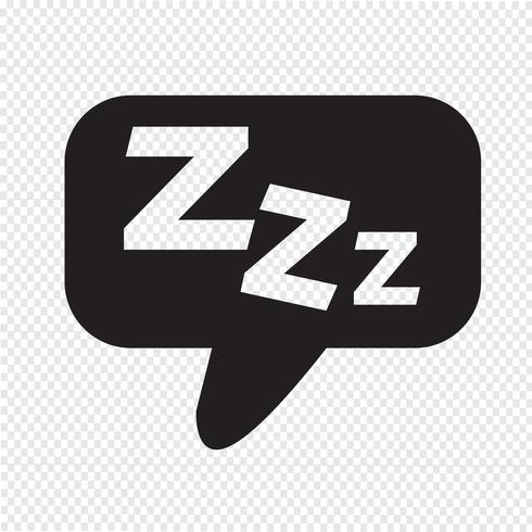 Schlaf Symbol Symbol Zeichen vektor