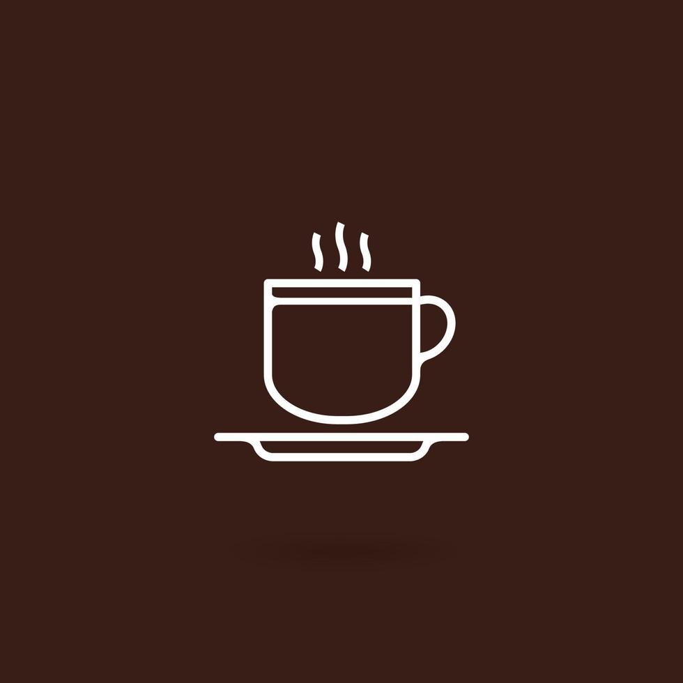 kaffemugg ikon vektor