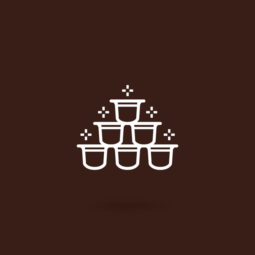 Kaffeekapsel-Symbol vektor