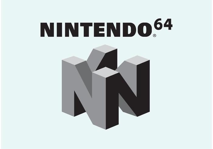 Nintendo 64-logotypen vektor