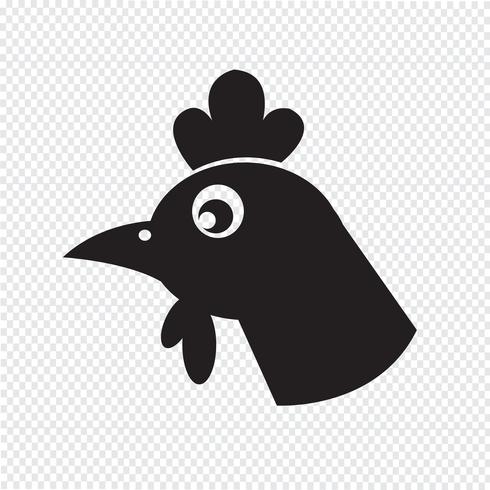 kyckling ikon symbol tecken vektor