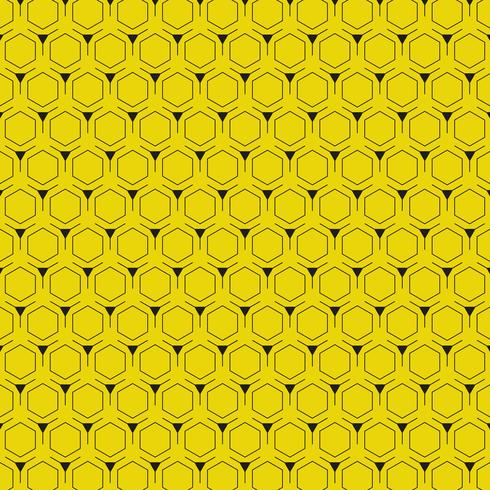 Abstrakt gul bakgrund med modern design för sexhörningsmodell. illustration vektor eps10