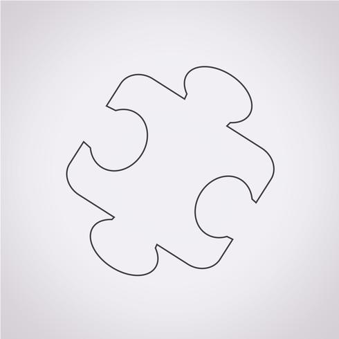Puzzle Symbol Symbol Zeichen vektor