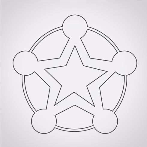 Netzwerksymbol Symbol Zeichen vektor