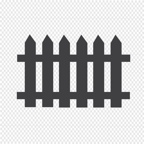staket ikon symbol tecken vektor