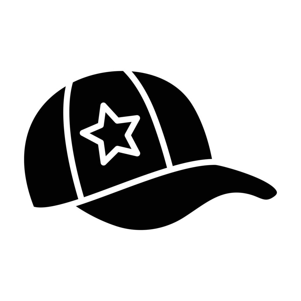 Cap Glyphe Symbol vektor
