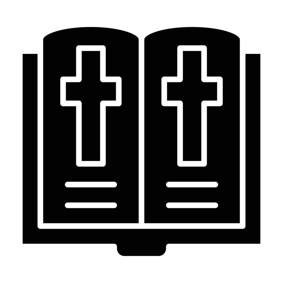 Bibel-Glyphe-Symbol vektor