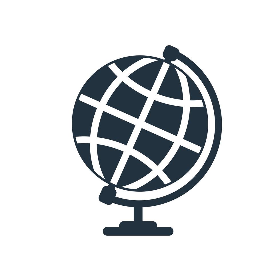 jorden ikon. i trendig platt stil isolerad på vit bakgrund. jordsymbol för din webbdesign, logotyp, app, ui. vektor illustration.