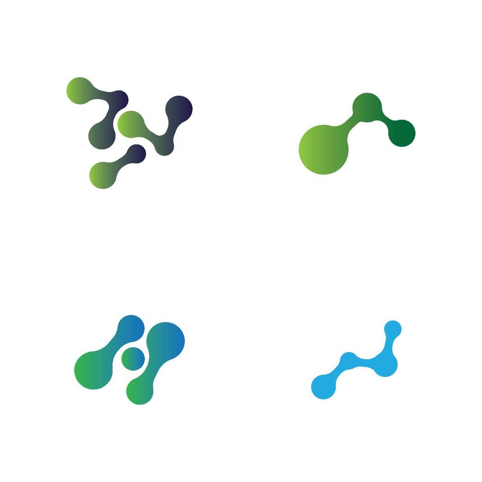 molekyl logotyp vektor