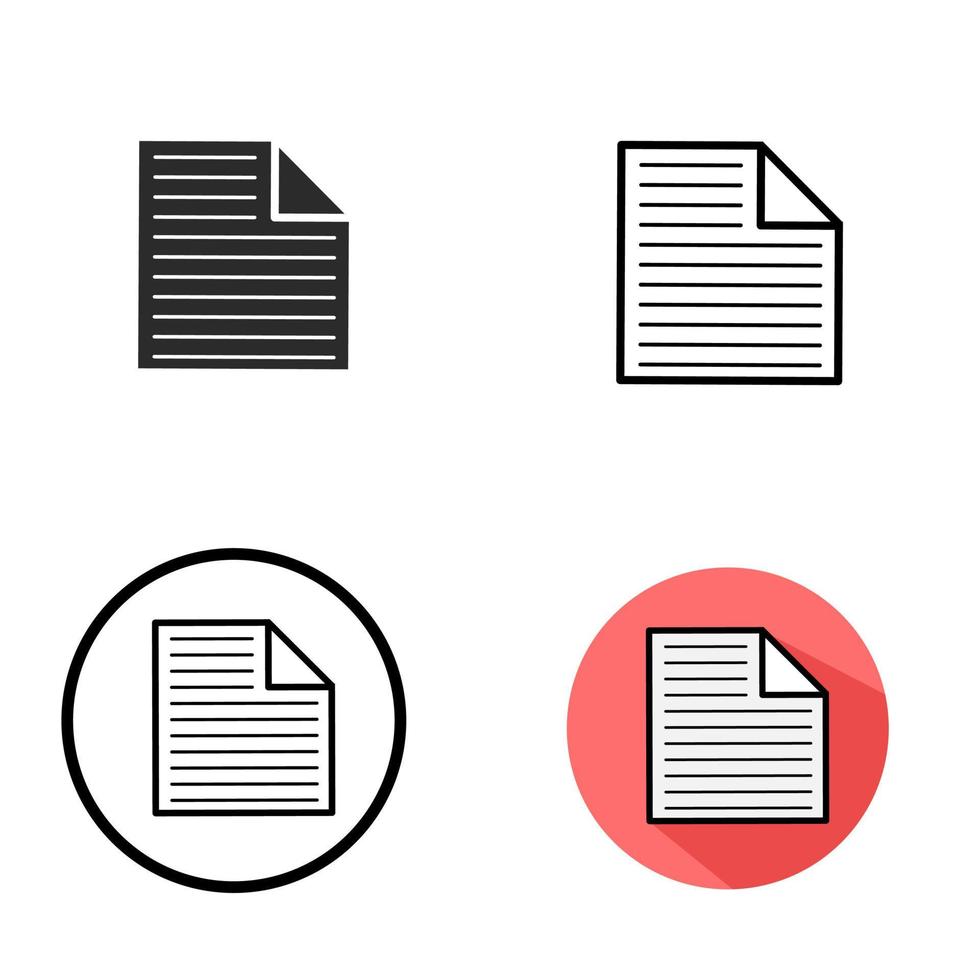 illustration vektorgrafik ikon av pappersdokument. perfekt för affärsikon koncept vektor