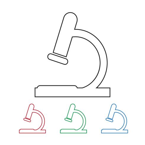 Mikroskop Symbol Symbol Zeichen vektor