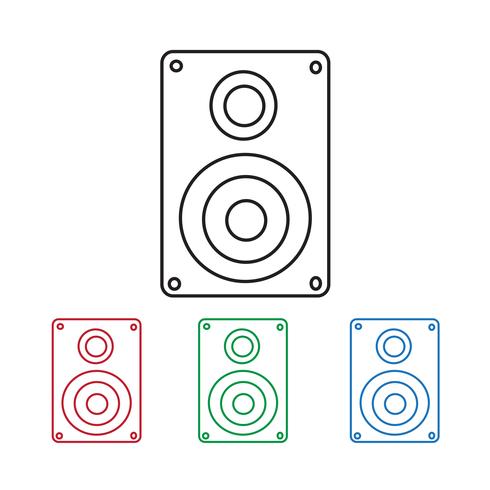 Ikon för ljudhögtalare vektor