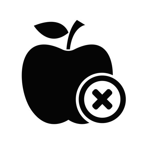 Apfel Symbol Symbol Zeichen vektor