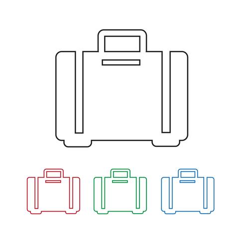 bagage ikon symbol tecken vektor