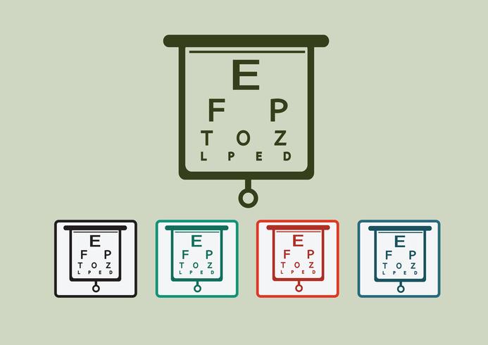 Ögondiagramtestillustration vektor