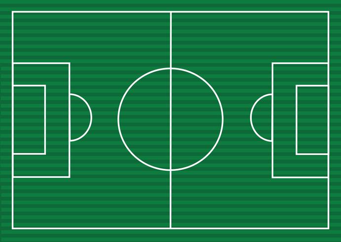 Strukturierte Rasenfläche des Fußballplatzes oder des Fußballs vektor