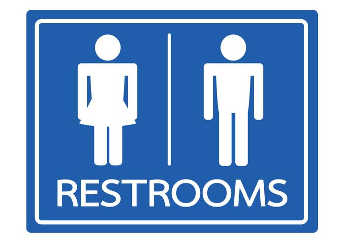 Restroom Symbol männliche und weibliche Ikone vektor