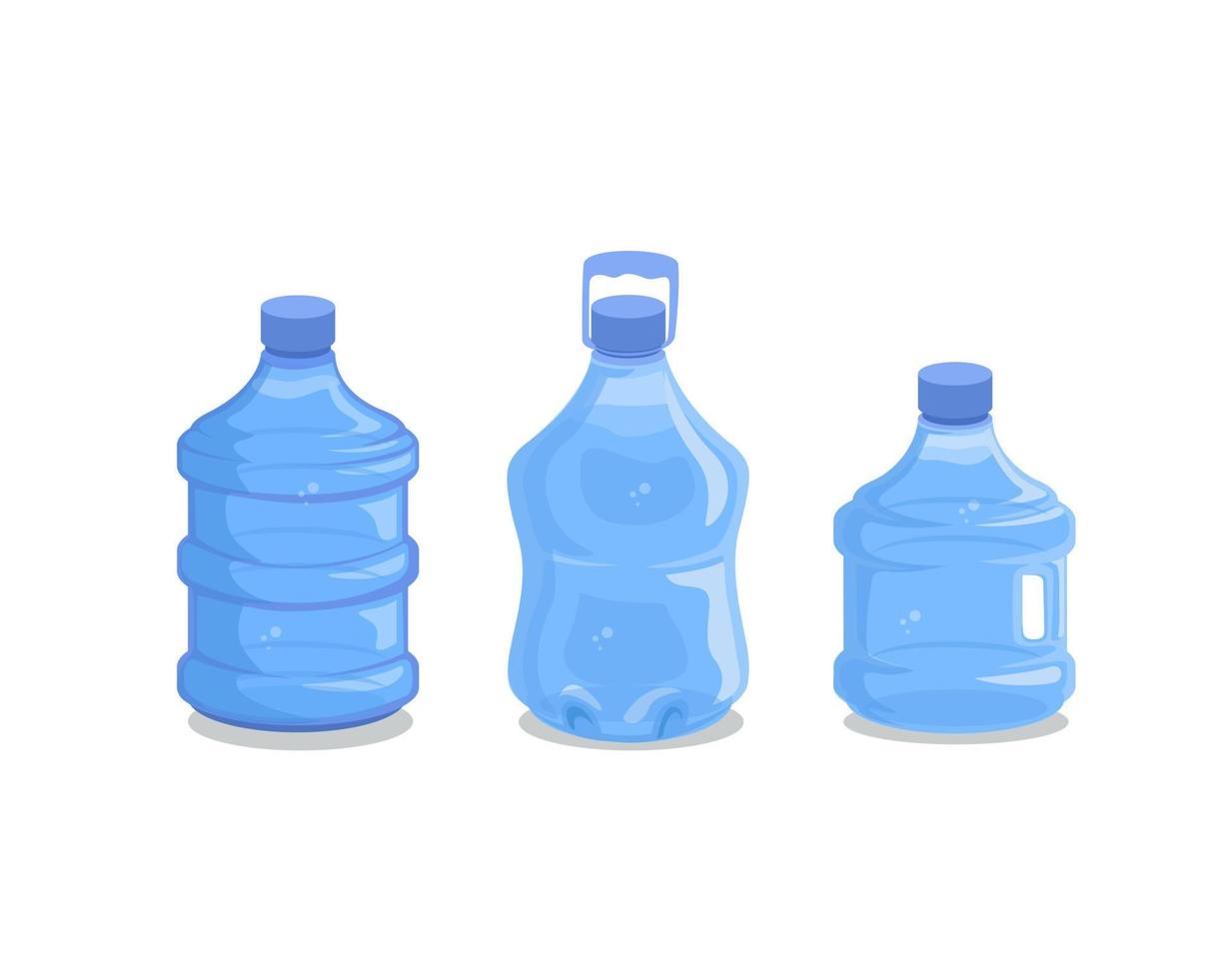 Mineralwasser-Gallonen-Flaschenverpackungs-Sammlungssatz-Illustrationsvektor vektor